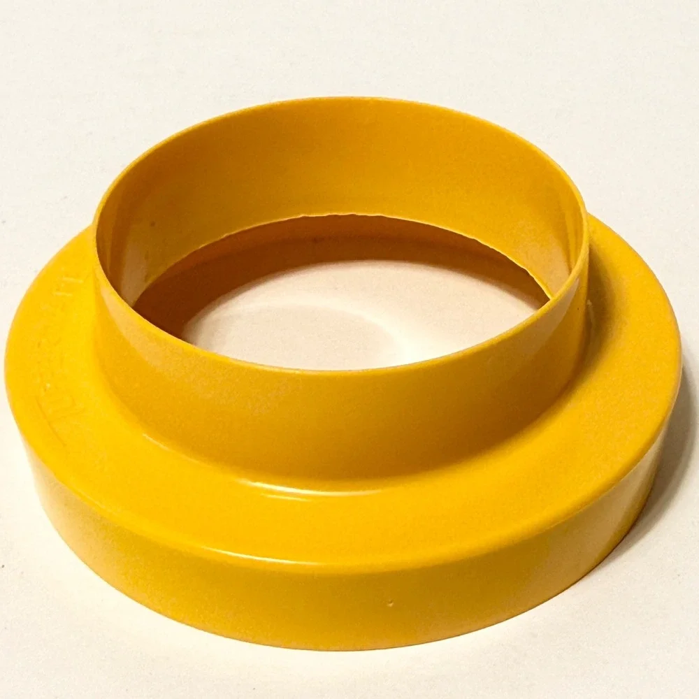 Vintage Tupperware Biscuit Cookie Cutter Harvest Gold Yellow Plastic‎ 1284 Round